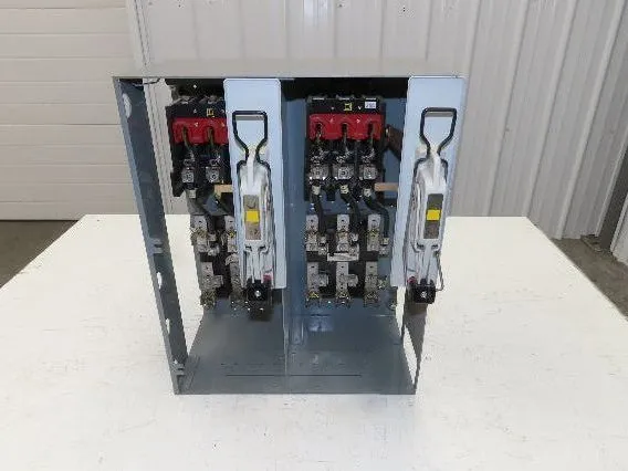 Square D 8998 MCC Bucket Dual Feeder 17" Fused Disconnect 30/60Amp 3 Pole 600V