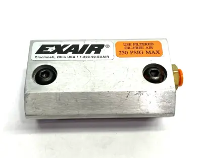 USED EXAIR AIR KNIFE, ALUMINUM, 1/4" PORTS, 3" LENGTH