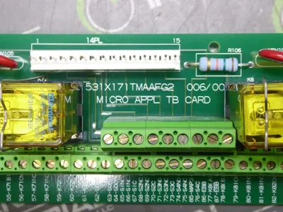 GE 531X171TMAAFG2 Micro Application TB Terminal Relay Card Used