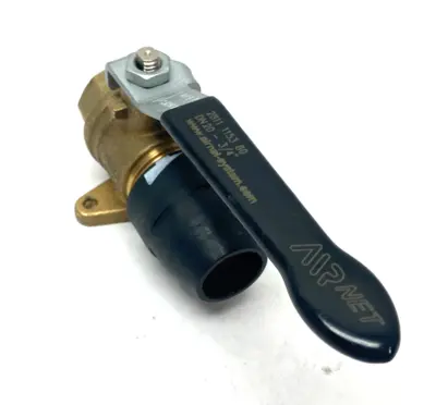 USED AIRNET BALL VALVE FEMALE 3/4" NPT TO DN20MM AIR TUBE