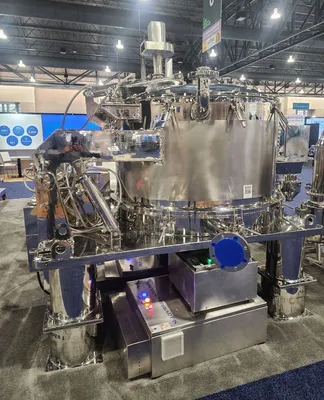 Stalwart SI-2 sanitary 48 x 24 perforate basket centrifuge, 316SS.