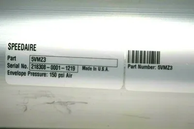 NEW SPEEDAIRE 5VMZ3 AIR CYLINDER 150 PSI