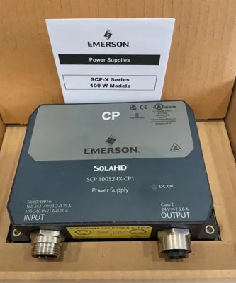 NEW EMERSON SOLA SCP100S24XCP1 POWER SUPPLY 50/60/400HZ 24V 3.8AMP