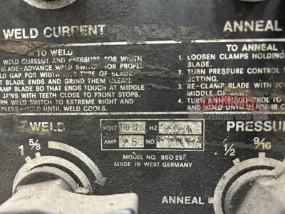 Used ROCKWELL 20 Vertical Band Saws Michigan US | Vander Ziel Machinery Sales #480518