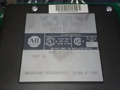Used ALLEN BRADLEY 17711AD B PLC Input & Output Ohio US | HGR 24 #785522