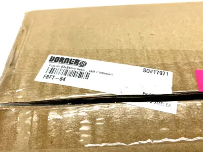 USED DORNER CAST ALUMINUM FOOT FOR SUPPORT BEAM 64X64MM
