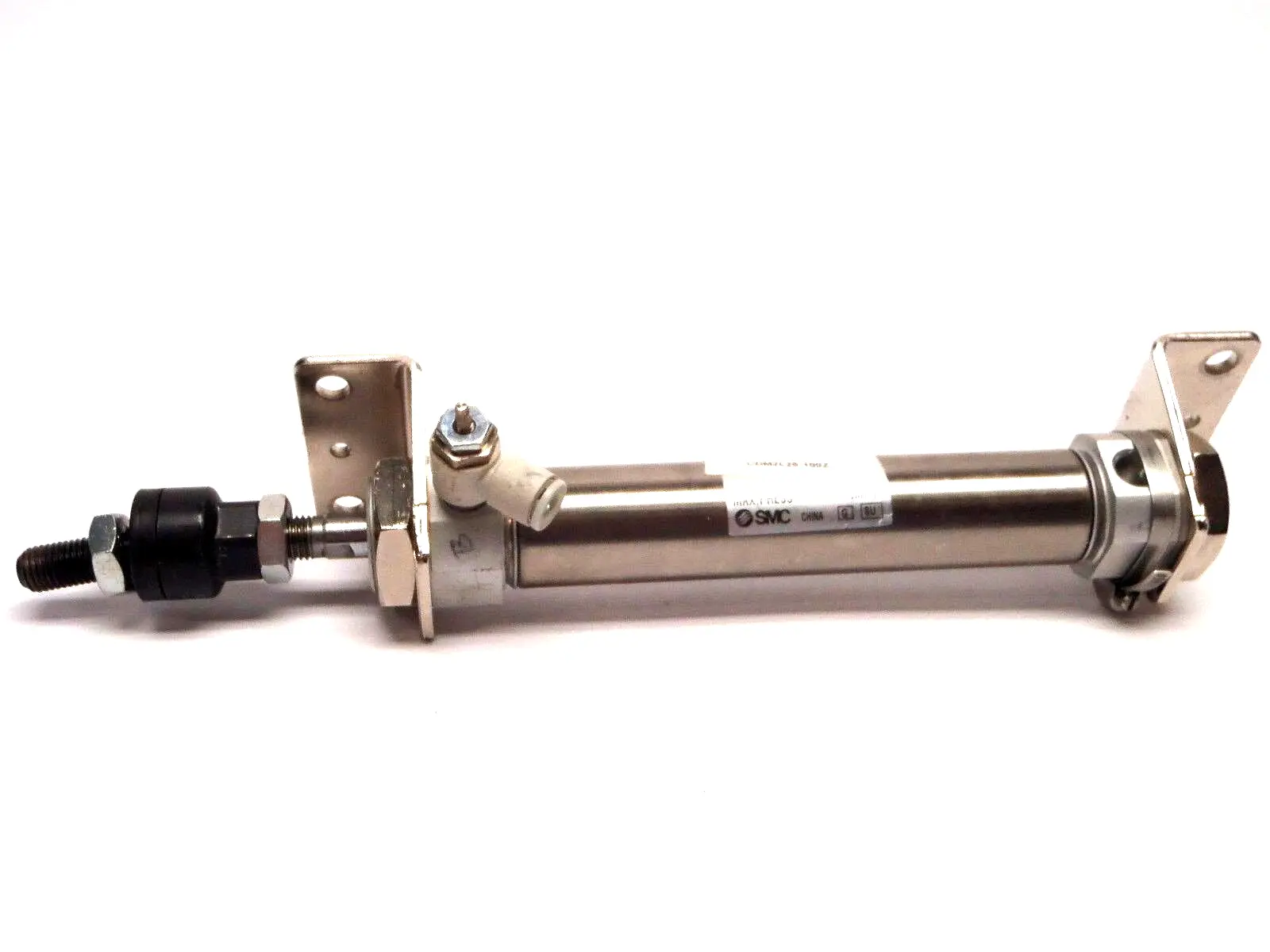 CDM2L25-100Z | SMC  Pneumatic Round Body Dual Acting Cylinder W/ JA30-10-125 Joint - Used