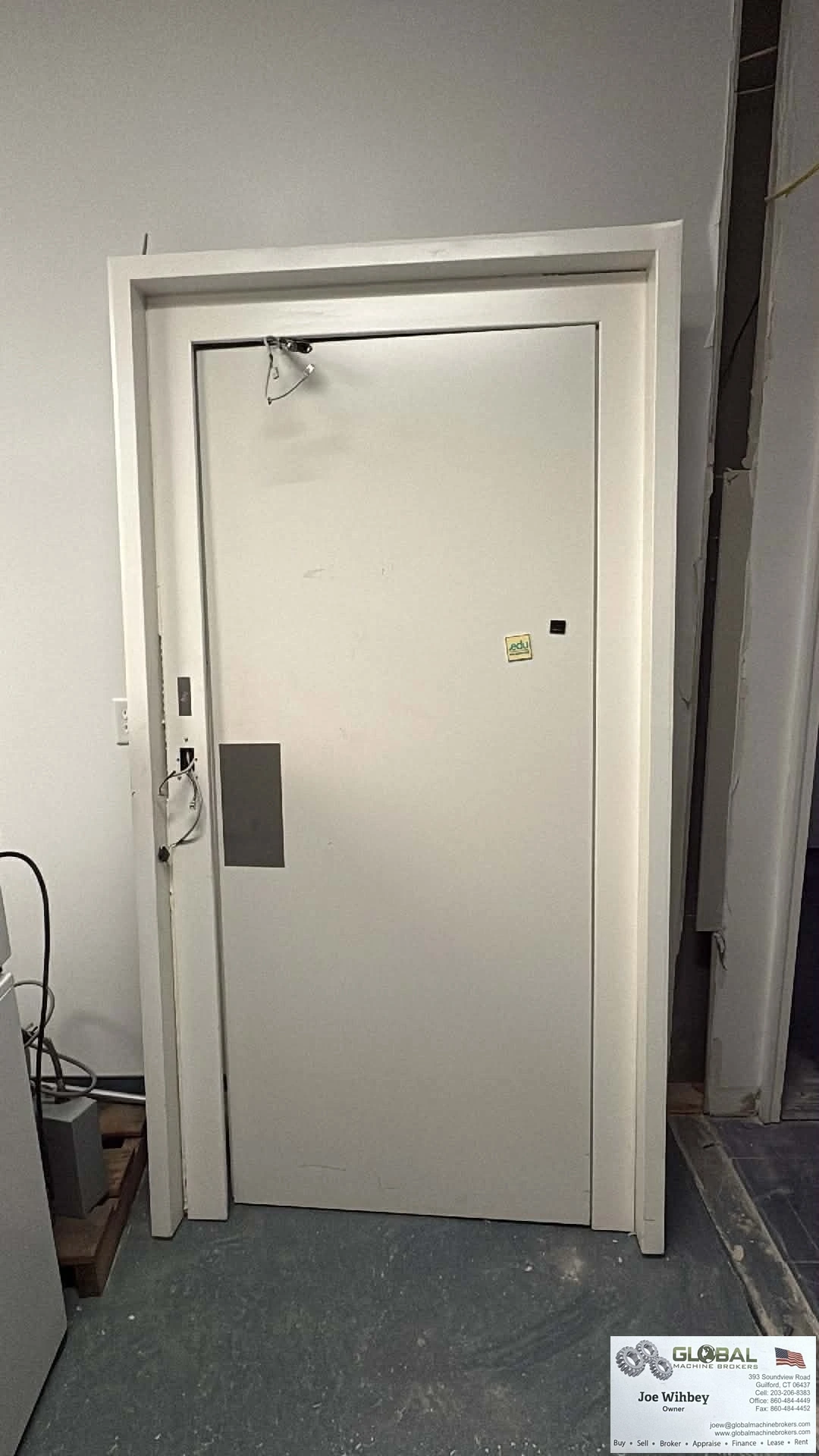 Industrial Lab Rated Cleanroom Door w/ Magnetic Locks