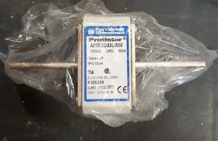 Used Ferraz Shawmut A070UD33LI500 (K300228) Fuses | Palmetto Automation #1149733