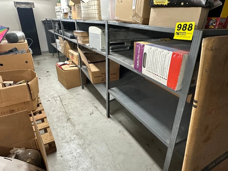 Used _UNKNOWN_ (5) SECTIONS STEEL SHELVING 36" X 36" X 42" Racks/Shelving Illinois US | Heath Industrial Auction Services #1381237