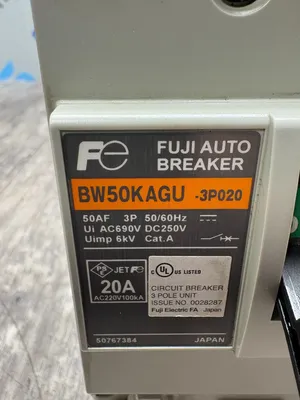 FUJI ELECTRIC BW50KAGU-3P020 Electrical/PLC/Automation | ESS Industrial Equipment Sales (8)