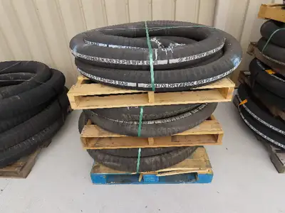 Jason 4470 Dry Bulk Material Suction Hose 4" ID x 49' Gum Rubber 75 PSI