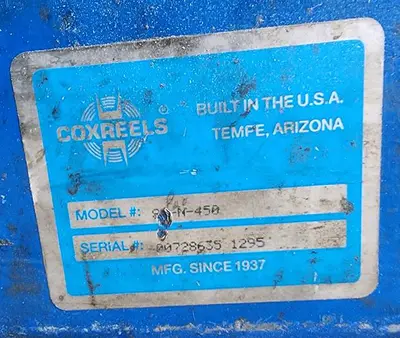 USED COXREELS SH-N-450