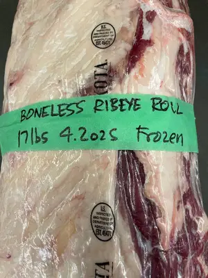 C - Demkota Ranch Beef Boneless Ribeye Roll - 171 lb Frozen