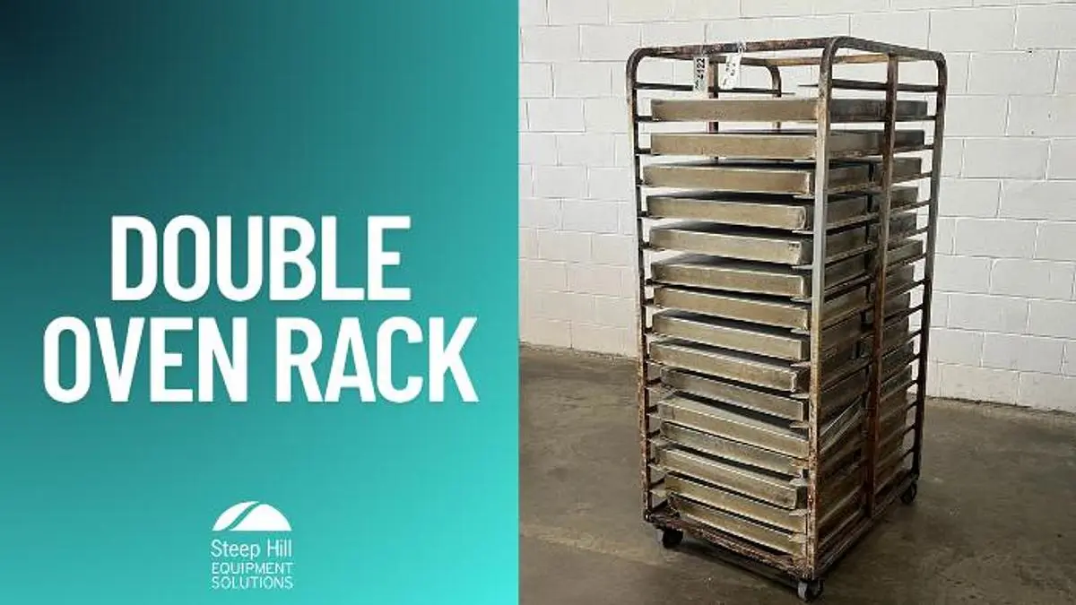 Roll-In Double Oven Rack with Pans
