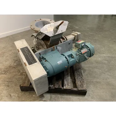 Used 10" Side Entry Flo-tronics Stainless Steel Offset Rotary Feeder Airlock
