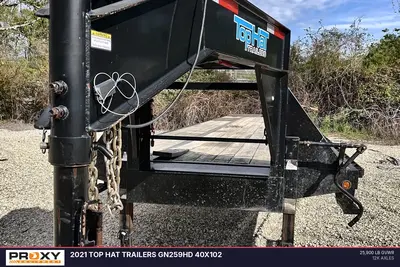 Used 2021 TOP HAT TRAILERS GN259HD 40X102 Flatbed Trailers Louisiana US | Proxy Equipment #1377932