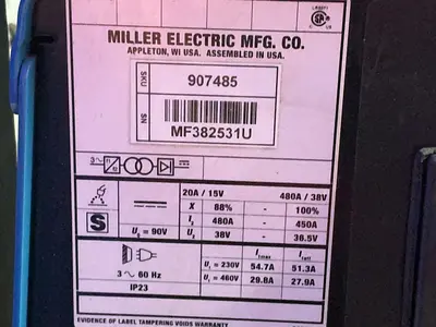 Used MILLER INVISION 450 MPA Welding Machinery (Other) Ohio US | HGR 24 #1411960