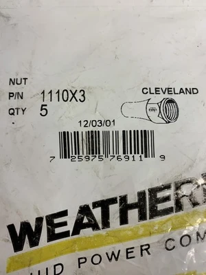 NEW Weatherhead 1110X3