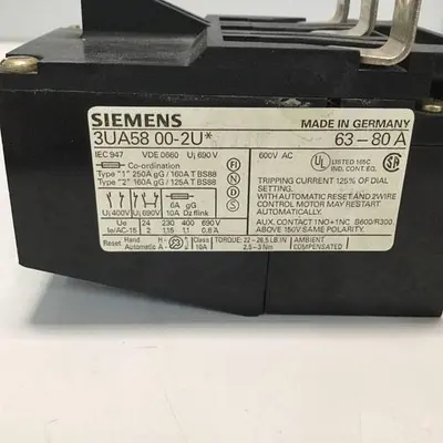 USED SIEMENS 3UA58 00-2U