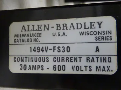 USED ALLEN BRADLEY 1494V-DS30 SER A