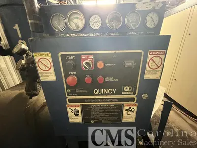 USED QUINCY AND INGERSOLL RAND AIR COMPRESSOR ROOM WITH DRYERS