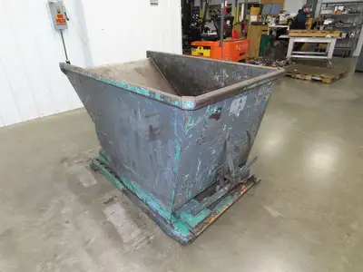 Wright Self Dumping Hopper 1 Yd Capacity 4000lb 7 Gauge Steel