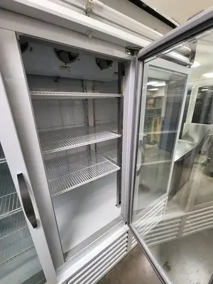 Used Beverage Air Used Beverage-air CFG74-5 Glass Swing Door Reach-In Merchandiser Freezer Display Freezers Illinois US | Falcon Restaurant Supply #1376660
