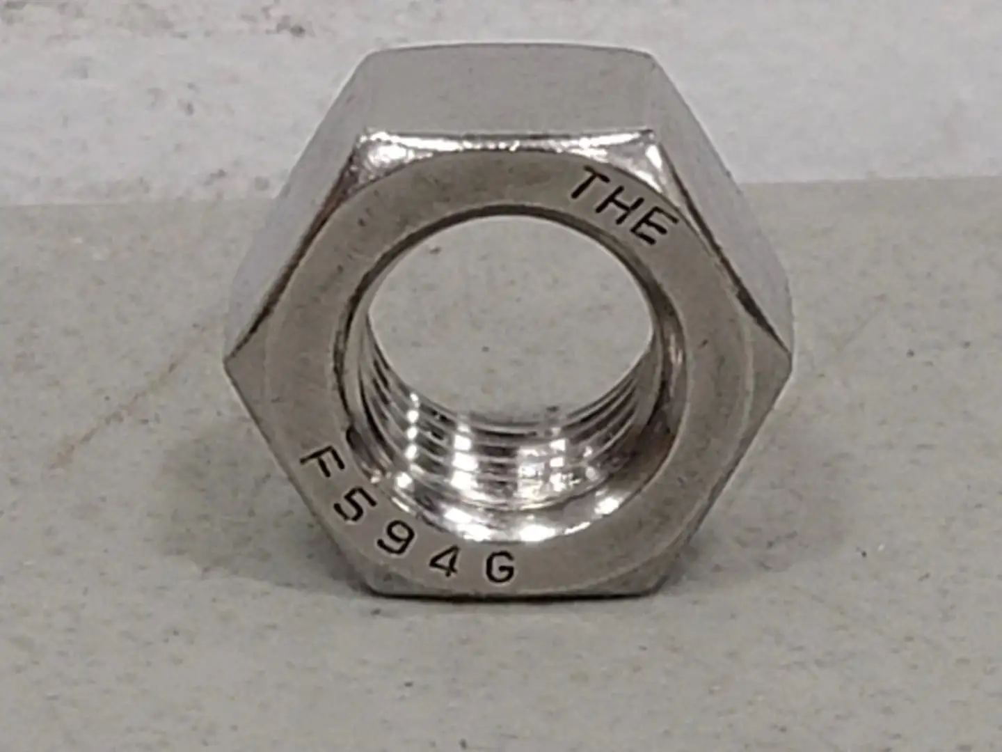 5/8" Stainless Steel Hex Nut THE F594G (Box of 250)
