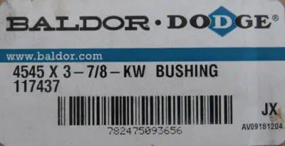 NEW DODGE 117437 TAPER LOCK BUSHING 4545 X 3-7/8-KW