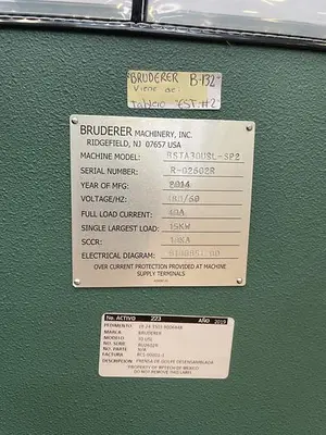 USED 2014 BRUDERER BSTA30USL-SP2