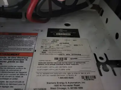 Full Voltage Non-Reversing MCC Bucket Size 2