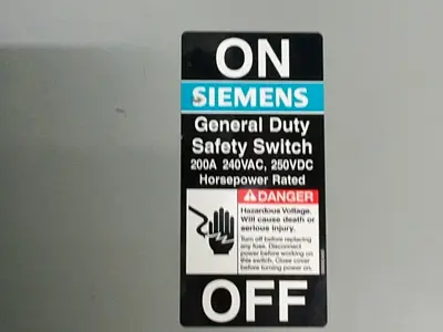 Used SIEMENS GF324N Switchgears Ohio US | HGR 24 #1280270