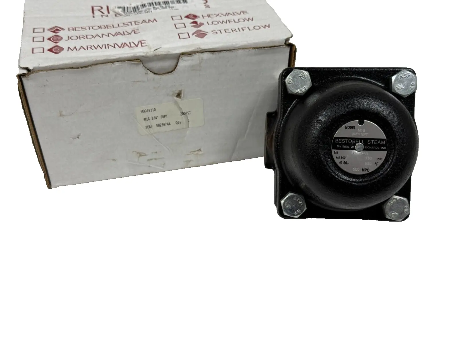 NEW BESTOBELL STEAM MODEL: M16 STEAM TRAP 3/4'' FNPT M0016310