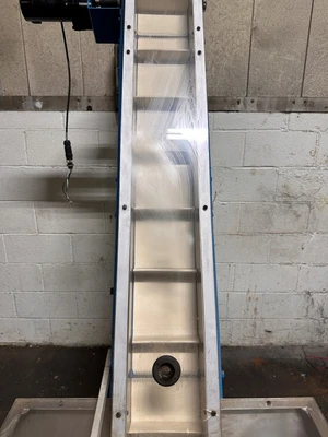 HOPPMANN 6" X 72" HOPPER ELEVATOR CONVEYOR