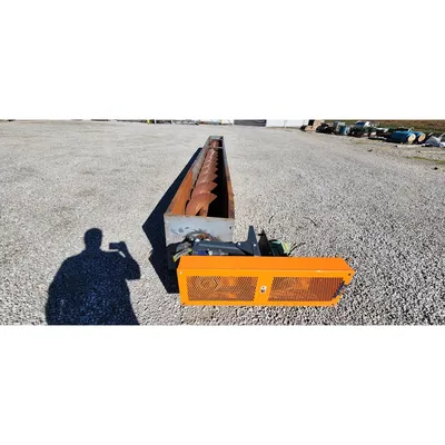Used 5HP Mild Steel Screw Conveyor - 16" Dia. X 22' long