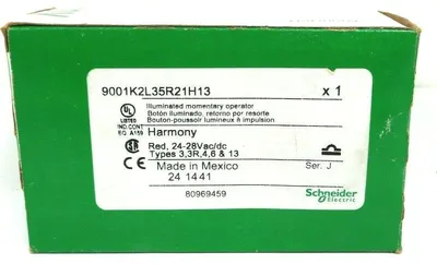 NEW SCHNEIDER ELECTRIC 9001K2L35R21H13 ILLUMINATED OPERATOR BUTTON