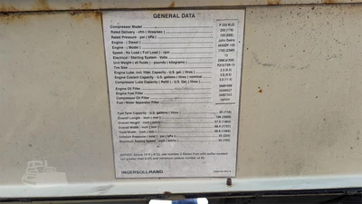 USED 2002 INGERSOLL-RAND P250WJD
