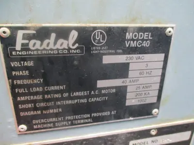 USED 1992 FADAL VMC-40