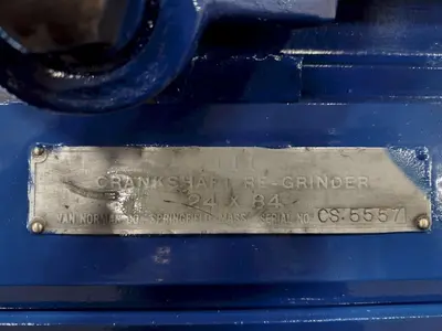 24" X 84" VAN NORMAN CRANKSHAFT CYLINDRICAL GRINDER: STOCK #17878