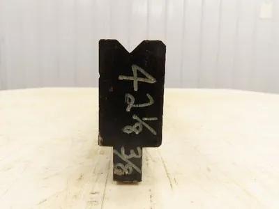 Press Brake Die 42-1/8" Long 90° V 3/8" W 3/16" D 1-3/4" H 1/2" Tang