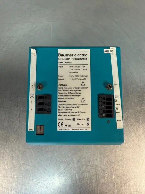 Used Baumer Electric _UNKNOWN_ Power Supplies South Carolina US | Palmetto Automation #1152438