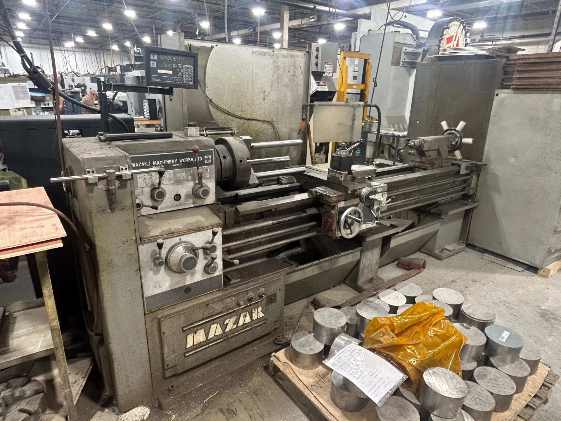 20″ X 102″ MAZAK YAMAZAKI GAP BED ENGINE LATHE