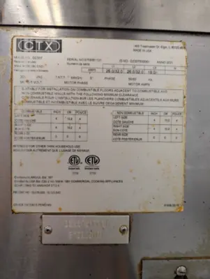 182-0170 Middleby Marshall CTX Electric Infrared Double Stacked Conveyor Oven-20
