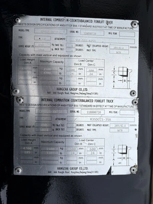 NEW 2020 HANGCHA CPYD25-XW71F-C
