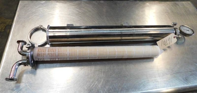 USED MILLIPORE CARTRIDGE FILTER 3" X 28 FILTER