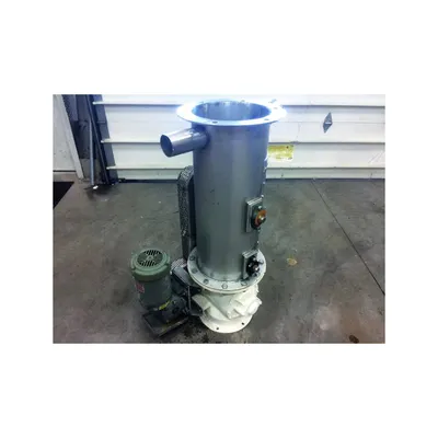 Used 10" Semco Rotary Airlock w/ Dual Shaft Agitated Hopper