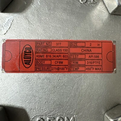 NEW Aloyco 377