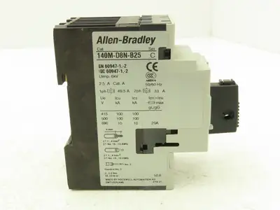 Allen Bradley 140M-D8N-B25 Manual Motor Starter Circuit Breaker 2.5A Ser C