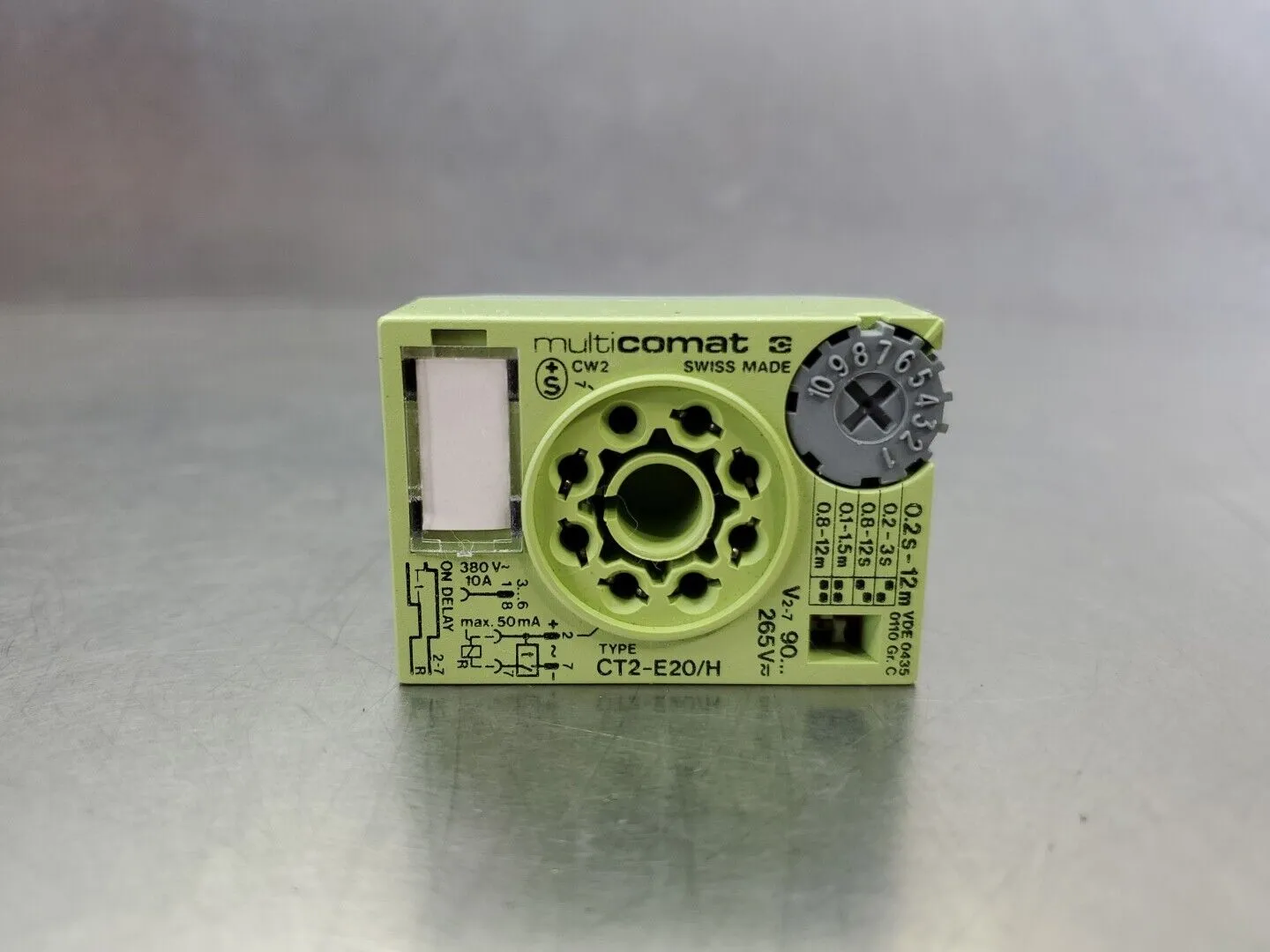 Multicomat CT2-E20/H Time Cube 265V Relay Block. 4D-25